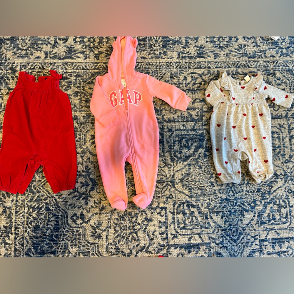 Big Baby Girl Valentines Clothing Bundle